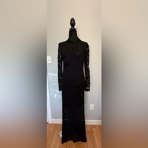 Black Full Length Dress Le Chateau Size Medium